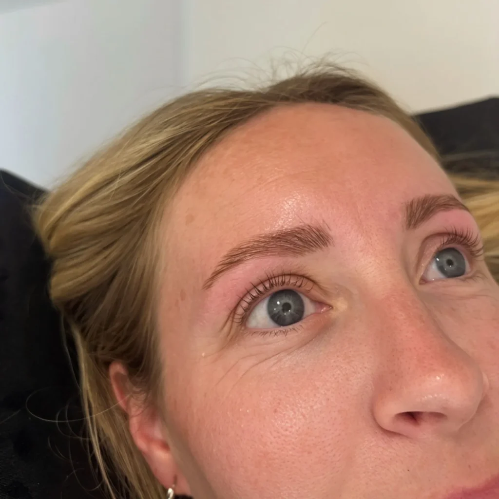 After: finished makeup look