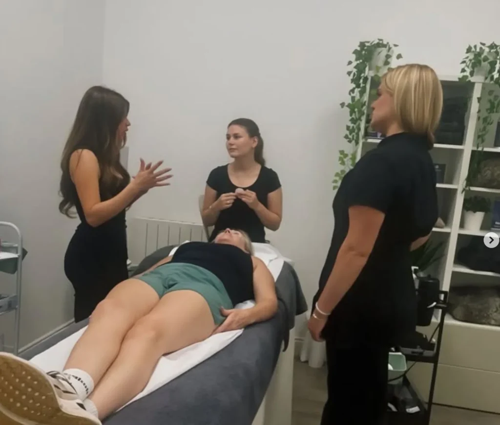 Beauty training demonstration